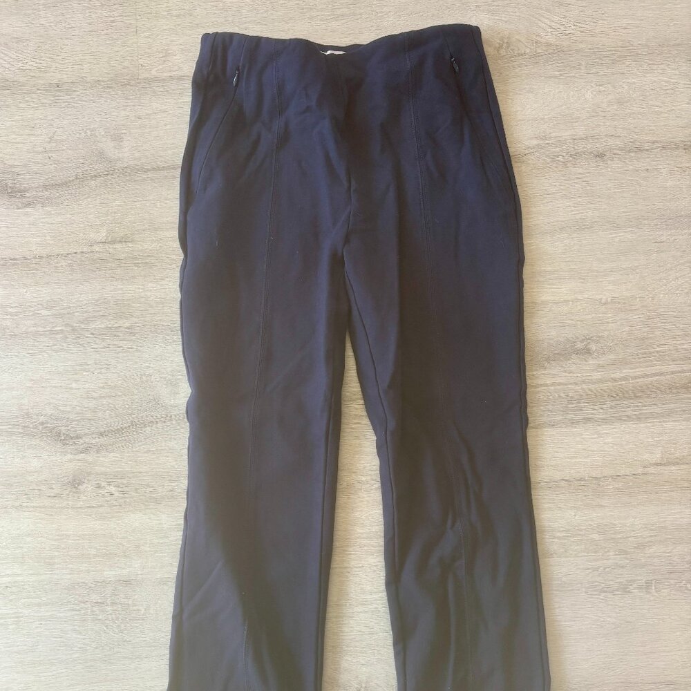 LOFT Navy blue fitted cropped leggings